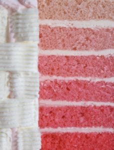 طريقة عمل تورتة درجات الروز (Omber Cake ) بالخطوات والصور