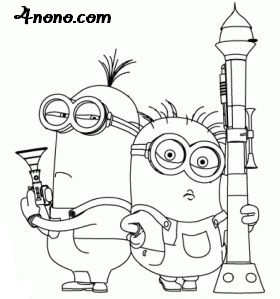 طريقة رسم منيون ( minions ) بالخطوات
