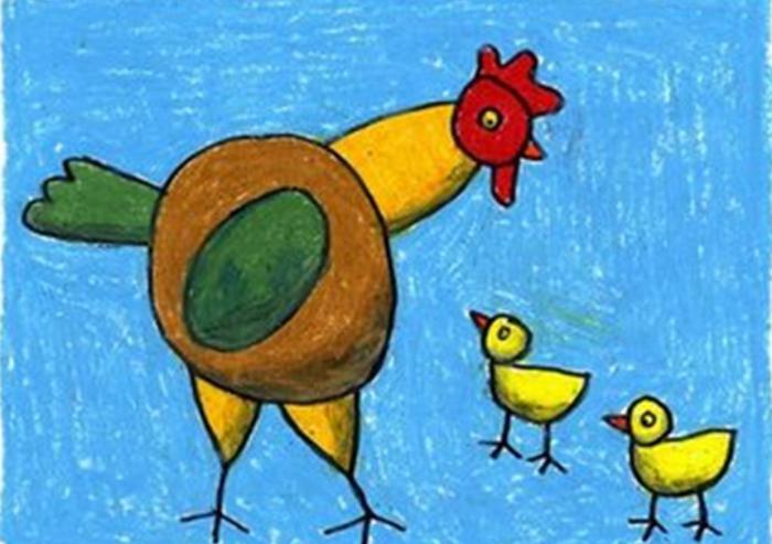 كيفية رسم دجاجة بالصور وببساطة خطوة بخطوة