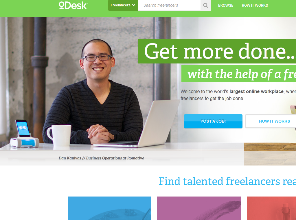 Photo of العمل من المنزل والربح عن طريق استخدام موقع odesk