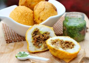طريقة عمل كبة البطاطس مع الارز واللحم المفروم