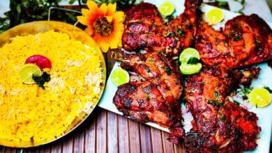 Photo of طريقة عمل الدجاج التندوري الهندي مع الخبز الروتي بالصور