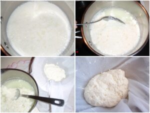 طريقة عمل الجبنة الريكوتا بالصور