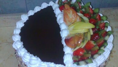 Photo of طريقة عمل تورتة الفواكه زي الحلواني خطوة خطوة بالصور