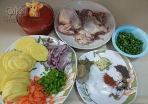 طريقة عمل ورقة الفراخ بالخضروات بالخطوات مصورة