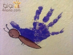 طباعة الالوان بكـف اليد طريقة ممتعة جدا للتلوين والرسم