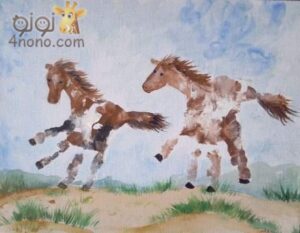 طباعة الالوان بكـف اليد طريقة ممتعة جدا للتلوين والرسم