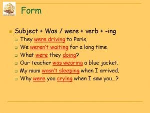The Past Continuous Tense