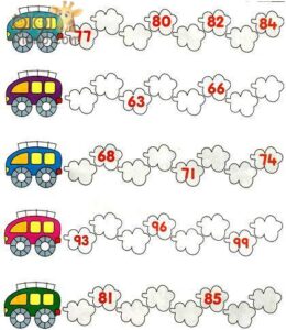 تدريبات math مصورة عد وجمع جاهزة للطباعة