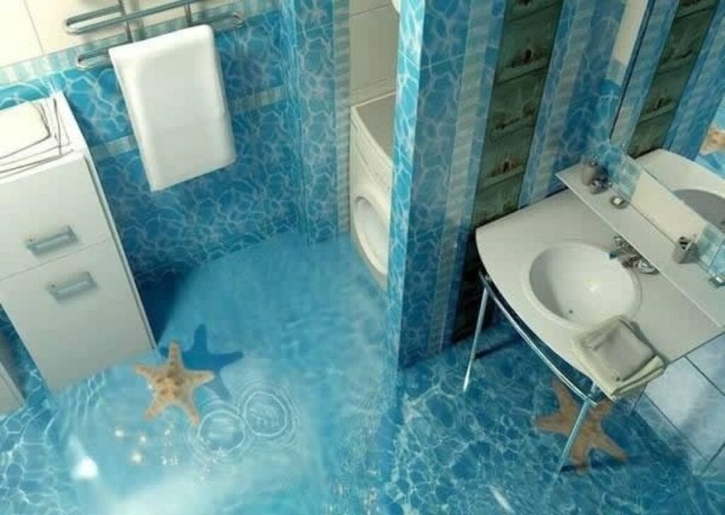 أرضيات الايبوكسي METALLIC EPOXY بديل السيراميك ثلاثية الابعاد 3d