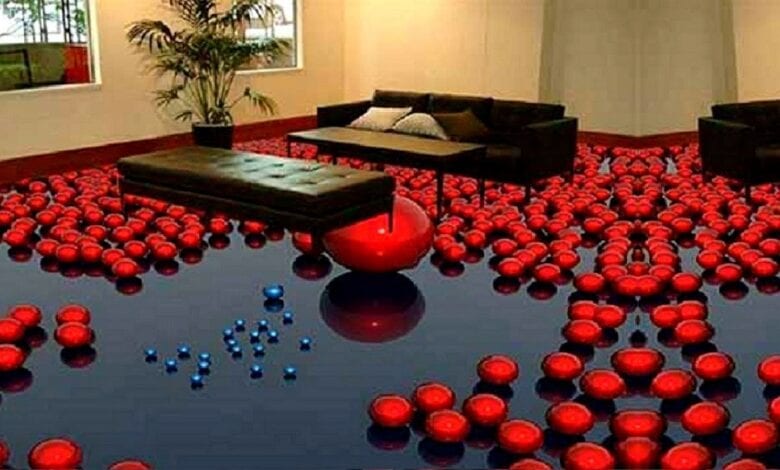أرضيات الايبوكسي METALLIC EPOXY بديل السيراميك ثلاثية الابعاد 3d