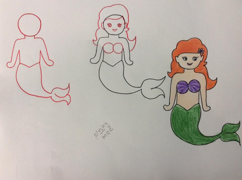 تعليم رسم اميرات ديزني بالخطوات سهلة وبسيطة