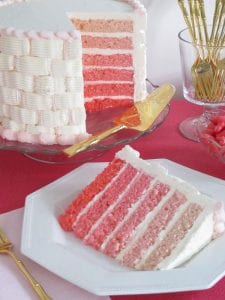 طريقة عمل تورتة درجات الروز (Omber Cake ) بالخطوات والصور