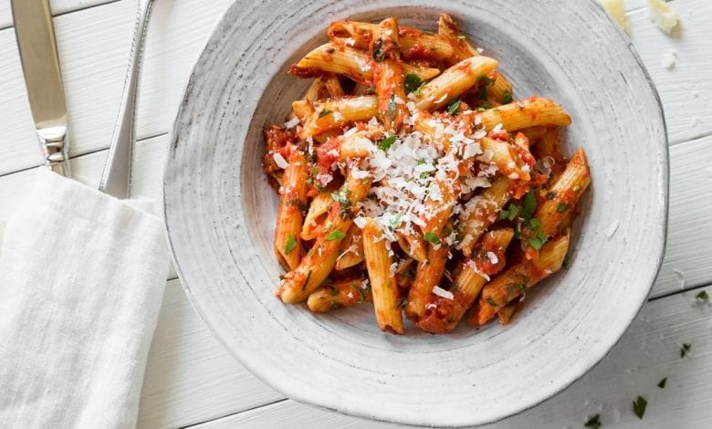 مكرونة ارابياتا Penne Arabiata