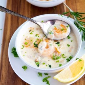 طريقة عمل شوربة السي فود بالكريمة