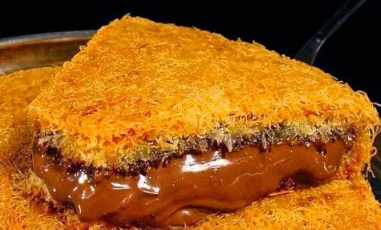 طريقة عمل كنافة بالشوكولاتة