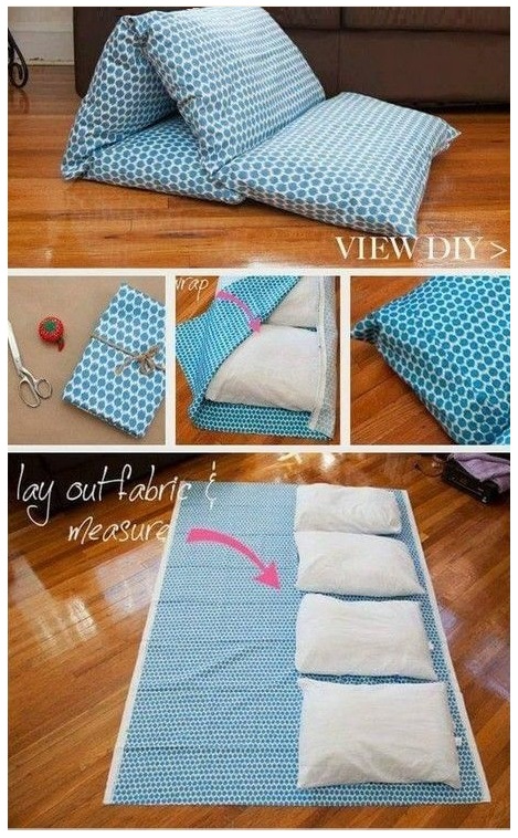 طريقة عمل سرير للطفل "Pillow Beds" مريح جداً بالصور