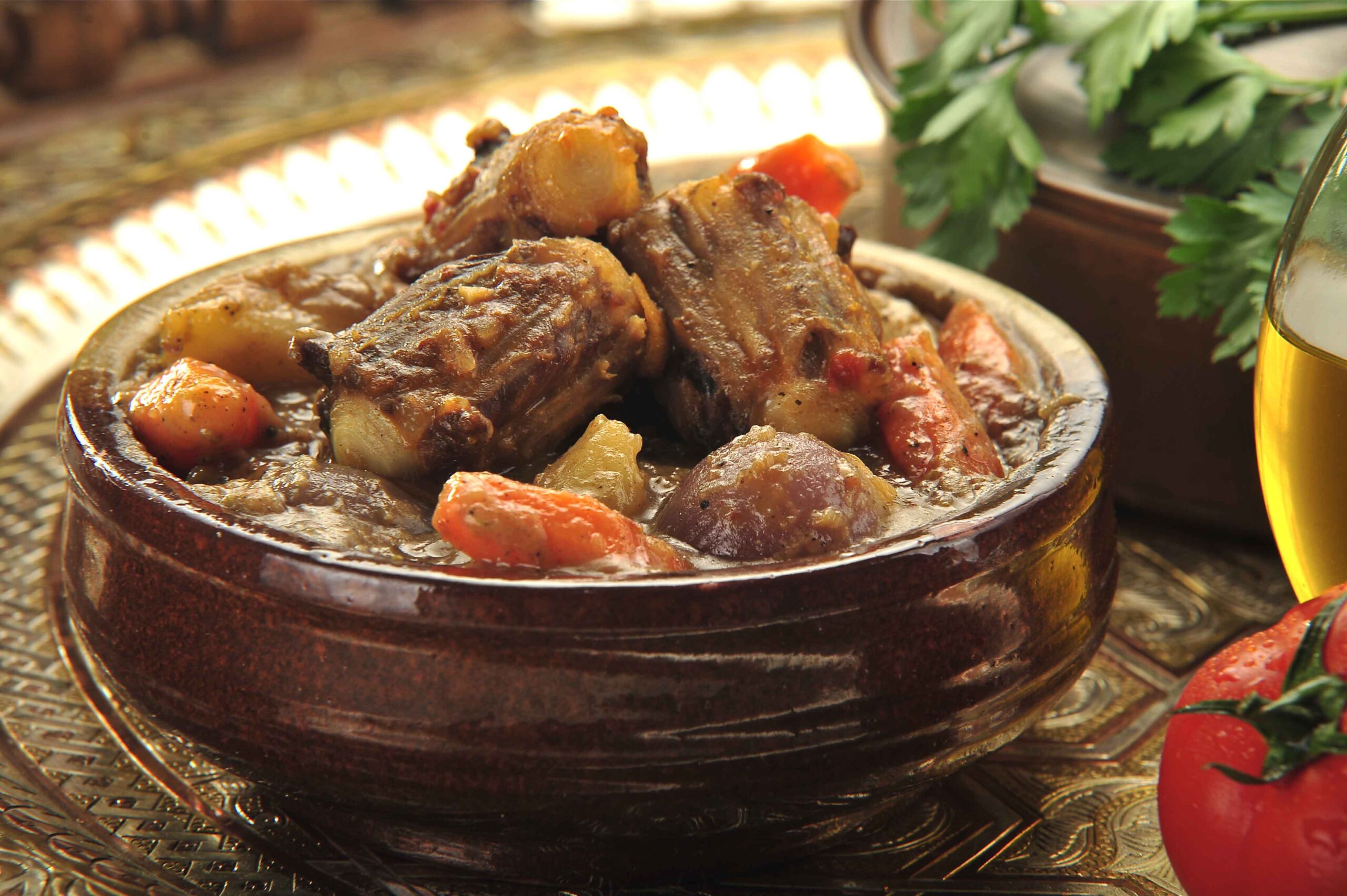 طريقة عمل طاجن العكاوي بالبصل بالصور