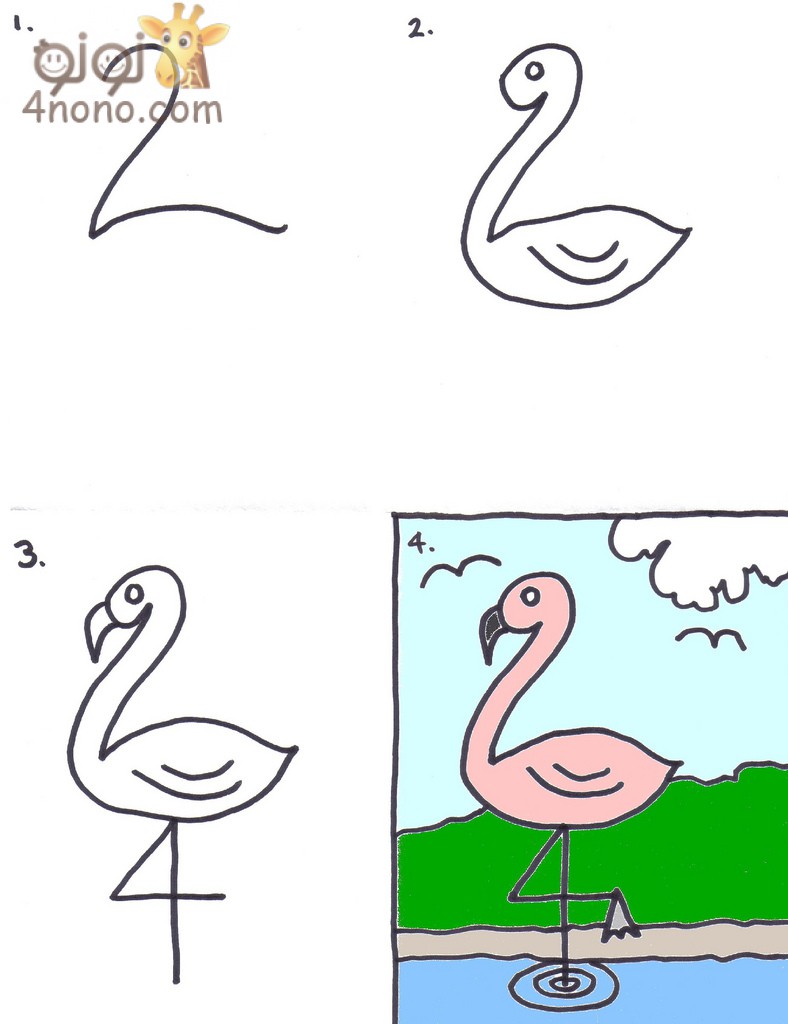 تعليم الطفل اJلرسم بالارقام بالخطوات المصورة