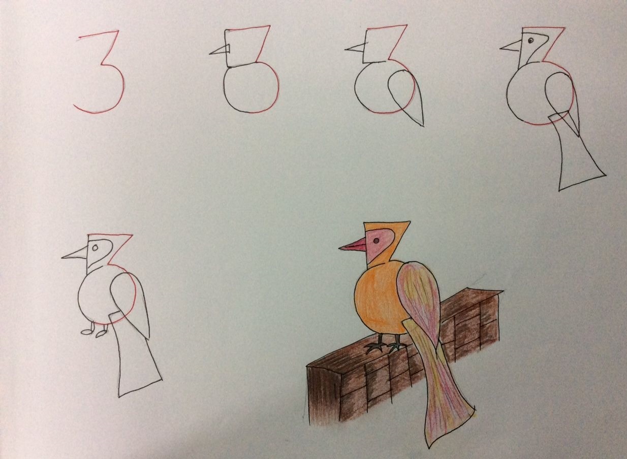 تعليم الطفل اJلرسم بالارقام بالخطوات المصورة
