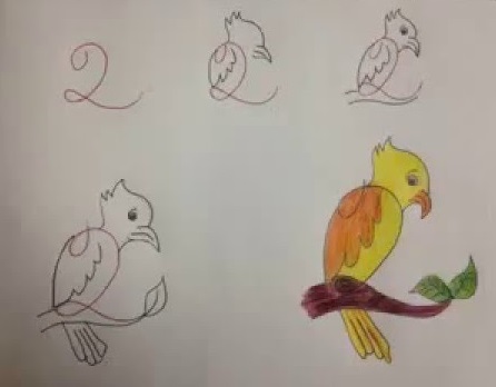 تعليم الطفل اJلرسم بالارقام بالخطوات المصورة