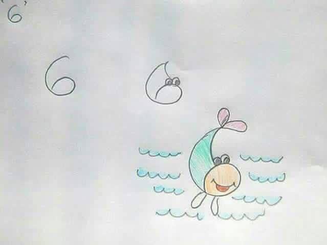 تعليم الطفل اJلرسم بالارقام بالخطوات المصورة