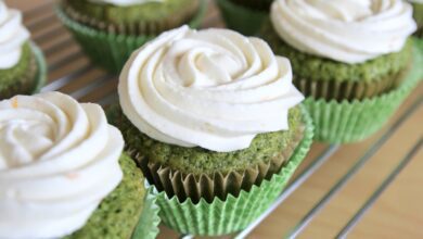 كب كيك السبانخ حلوى لذيذة ومفيدة لطفلك