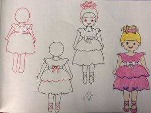 تعليم رسم اميرات ديزني