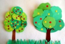 طريقة عمل شجرة من الكرتون