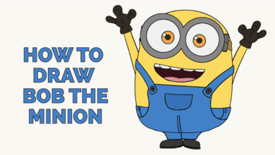 طريقة رسم منيون ( minions ) بالخطوات