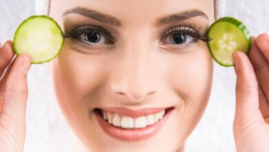 ماسك الشوفان والخيار والزبادي للبشرة الدهنية