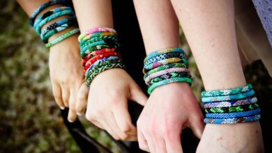 اكسسوارات للبنات من الخيوط بالخطوات المصورة