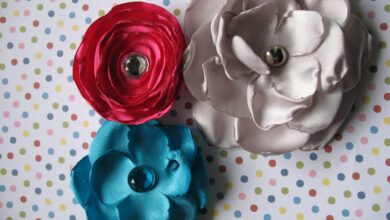 طريقة عمل توك للشعر بالستان بالصور