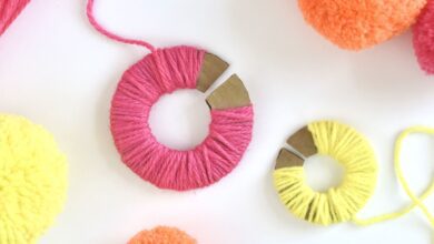 طريقة عمل وجوه حيوانات من كور البوم بوم بالصور