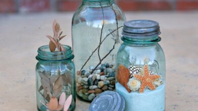 اعادة استخدام برطمانات الزجاج في أشياء عديدة مفيدة