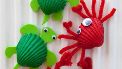 العاب للطفل من قواقع البحر