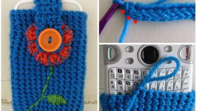 طريقة عمل جراب موبايل كروشيه