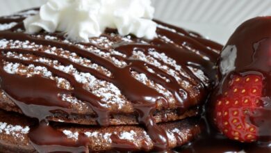 طريقة عمل بان كيك الشوكولاتة Chocolate pancake
