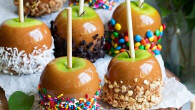 التفاح بالكراميل