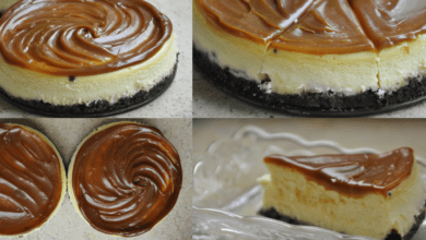 طريقة عمل تشيز كيك الليمون بالكراميل بالصور