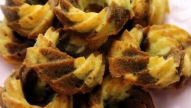 طريقة عمل كعكات ماربل القهوة بالخطوات مصورة