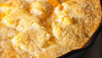 طريقة عمل كرست الخوخ السهلة واللذيذة