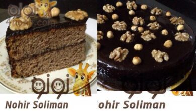 كيك الشوكولاتة مع صوص الشوكولاتة سهلة جداً