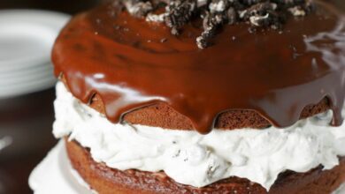 طريقة عمل كيكة الشوكولاتة بالاوريو بالصور