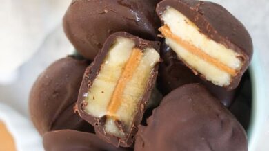 موز بزبدة الفول السوداني والشوكولاتة