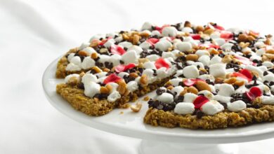 بيتزا كورن فليكس وصفة حلو مغذية وسهلة