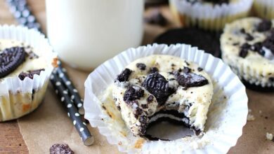 ميني تشيز كيك الاوريو بالصور