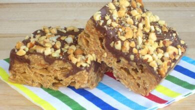 حبوب الافطار بزبدة الفول السوداني والشوكولاتة