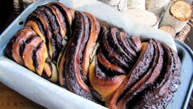 طريقة عمل البريوش بالشيكولاتة للشيف نجلاء الشرشابي