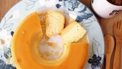 كيكة الكاسترد للشيف نجلاء الشرشابي